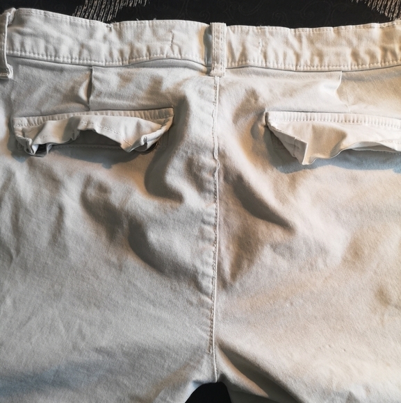 𝅺00S vintage off white J brand low slung cargo stretch cotton pants - Picture 6 of 6